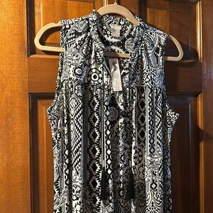 Chicos, long dress with tassel